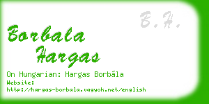 borbala hargas business card