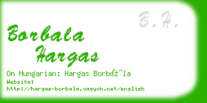 borbala hargas business card